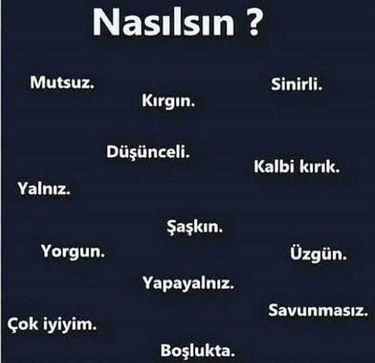 Bugün nasılsın?