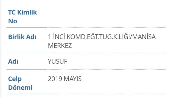 Manisa 1. Komando eğitim tugayı bilgisi olan var mı?