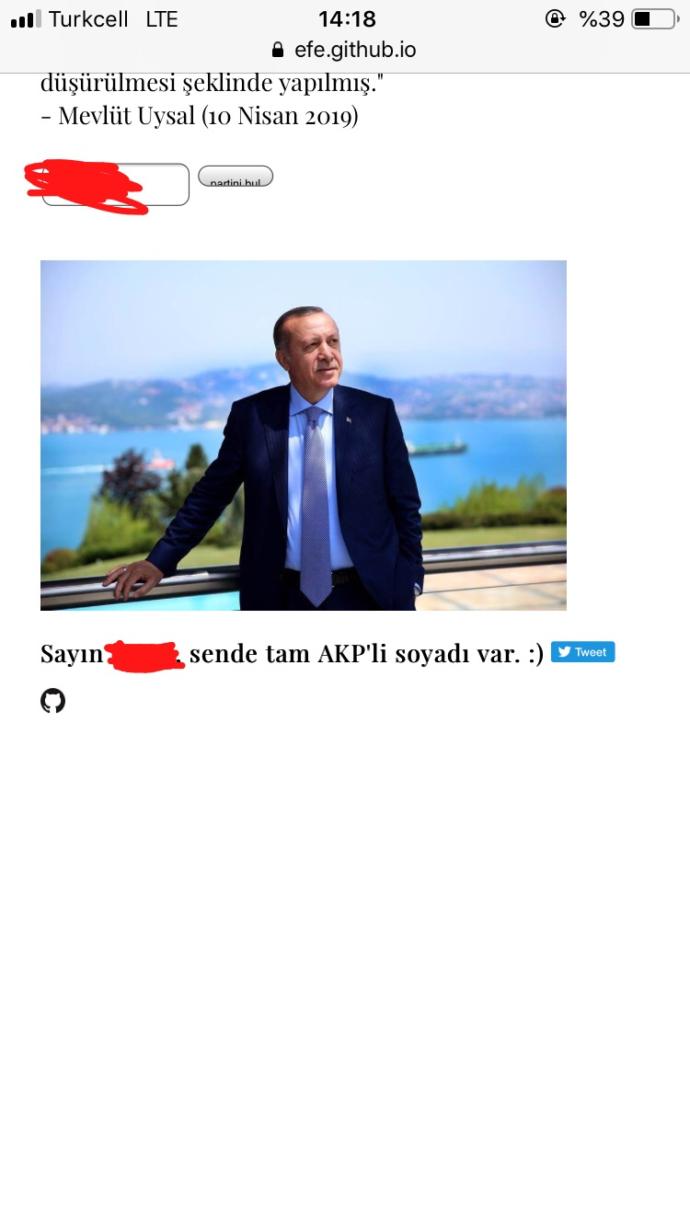 Soyadına göre hangi partilisin?