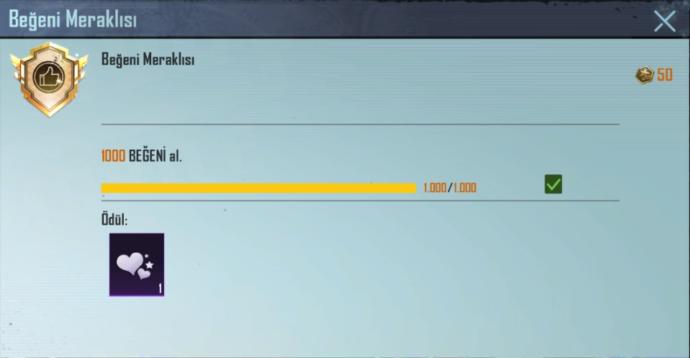 Pubg beğeni yapmak