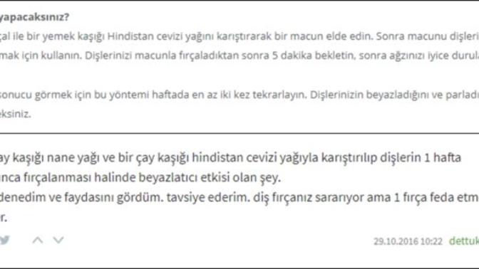 Zerdeçal ve hi̇ndi̇stan cevi̇zi̇ yağı i̇le di̇ş beyazlar mı?