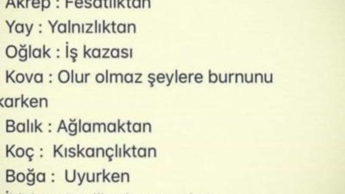 Burclar nasil ölecek?
