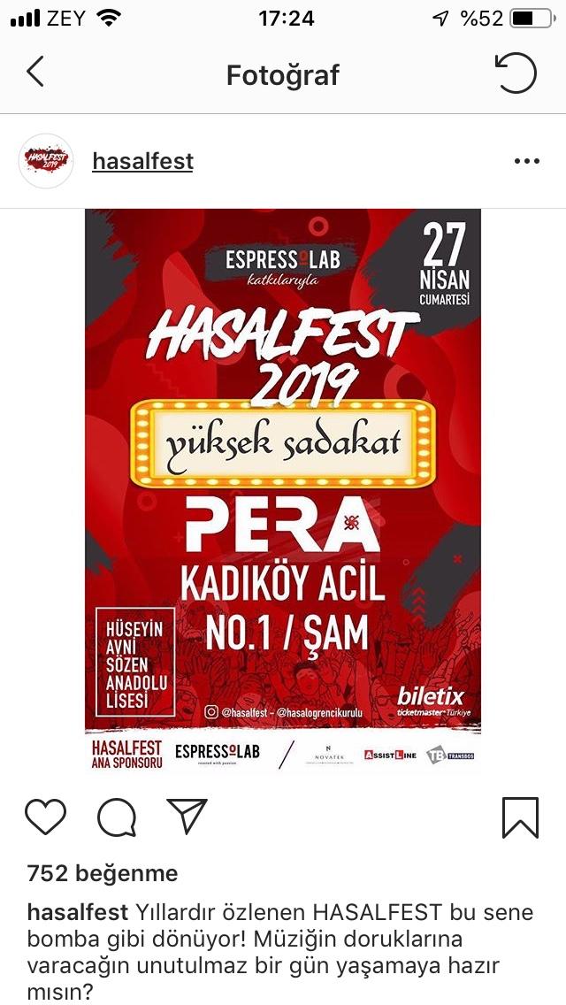Hasalfest için eller havaya mı?