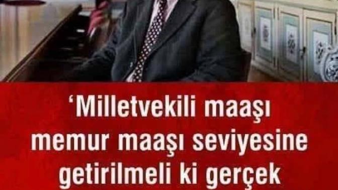 Milletvekili memur kadar maaş alsın mı?