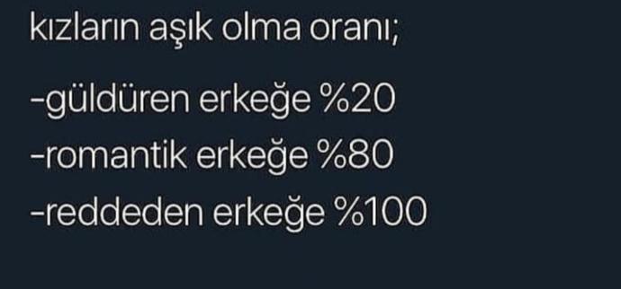 Sizlerin aşık olma olasılığınız nedir?