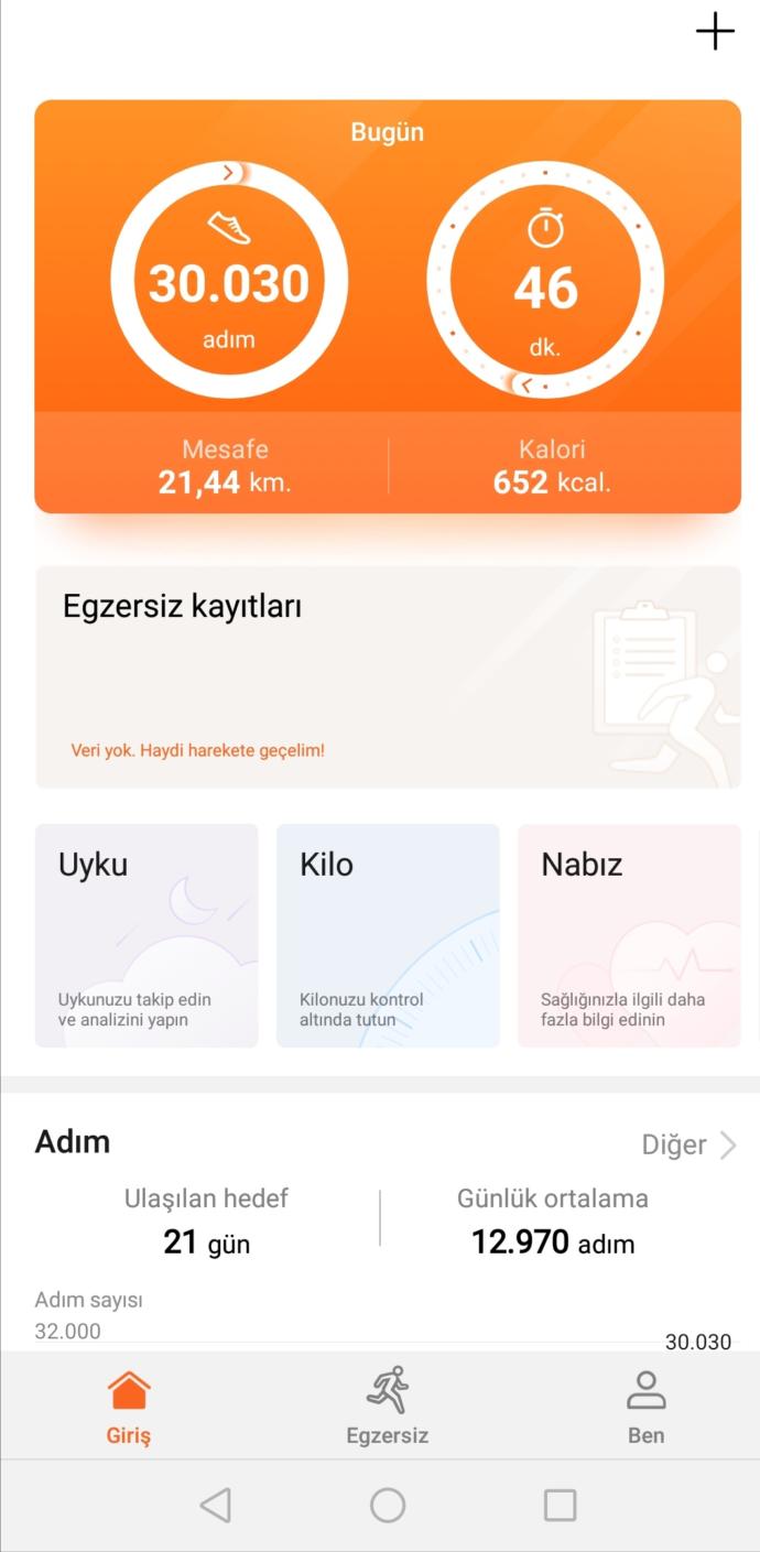 Bugün kaç bin adım atmışsınız?