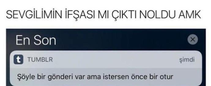 Şöyle Bir gönderi var ama İstersen Önce Otur Bu Bildirim Hakkında Ne Düşünüyorsunuz?