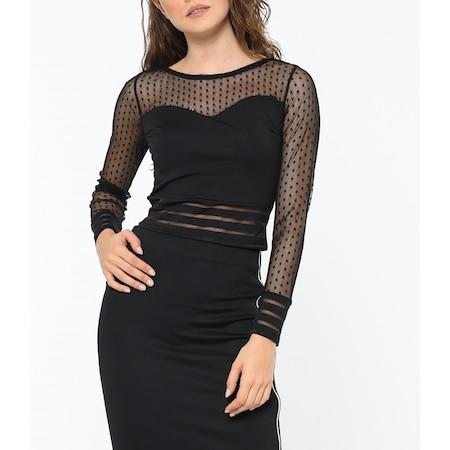 Kadınlara Göre Siyah Tül Detaylı Bluz Modelleri Nasıl Kombinlenir?