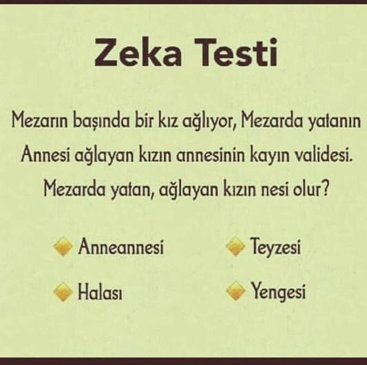 Doğru cevabı bilen ya da çözebilecek olan var mı?