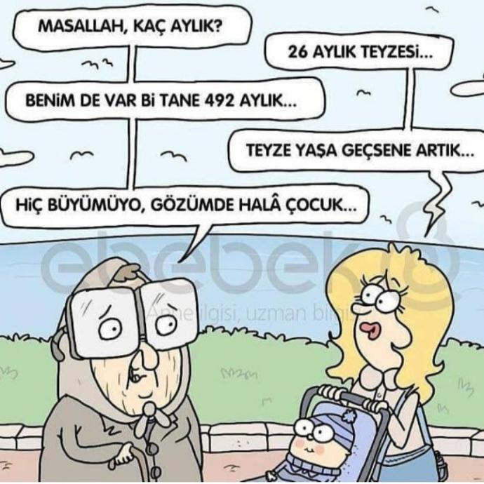 Annelerin gözünde çocukları hiç büyümez mi?