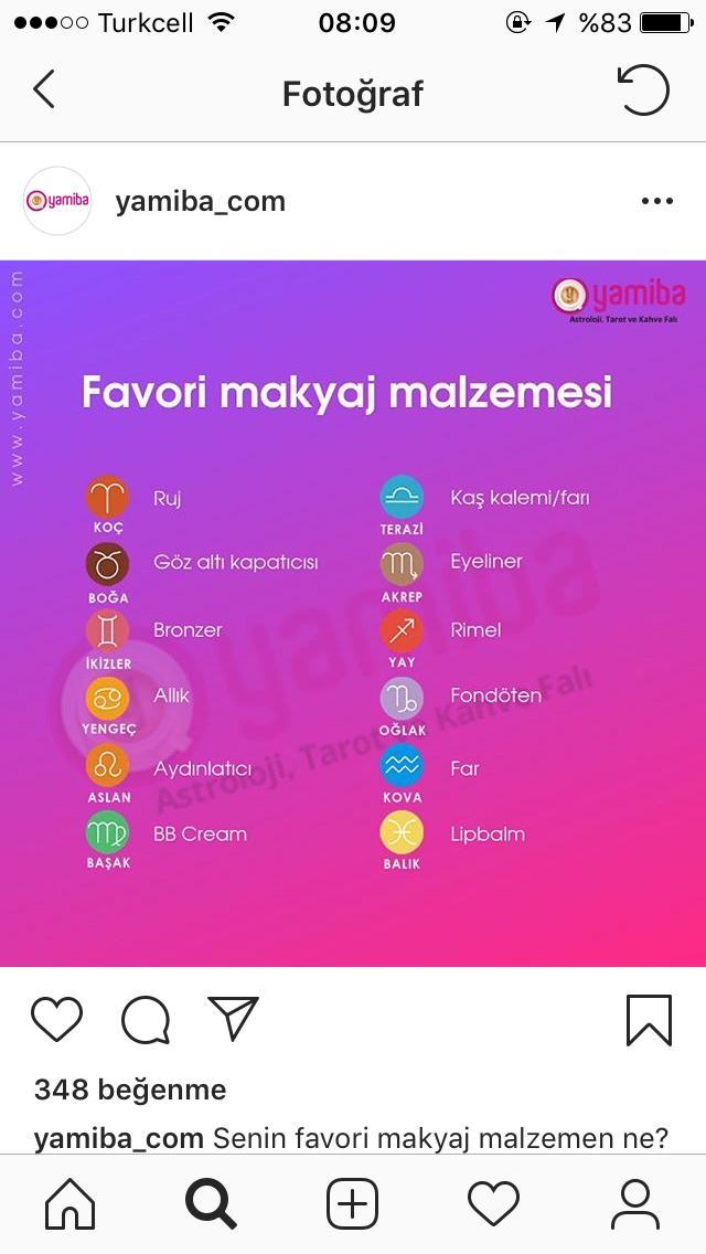 Kızlar, Burçların favori makyaj malzemesi nelermiş :)?