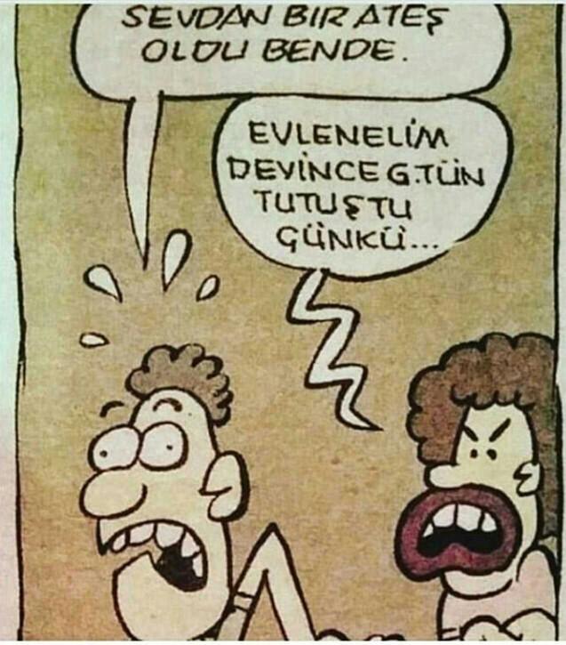 Sevgilim sıkıldım soğudum dedi?