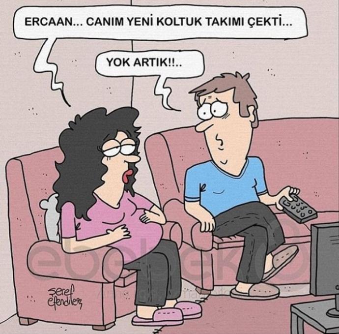 Cevrenizde hamile olup da komik seyler aseren kadinlar oldu mu?