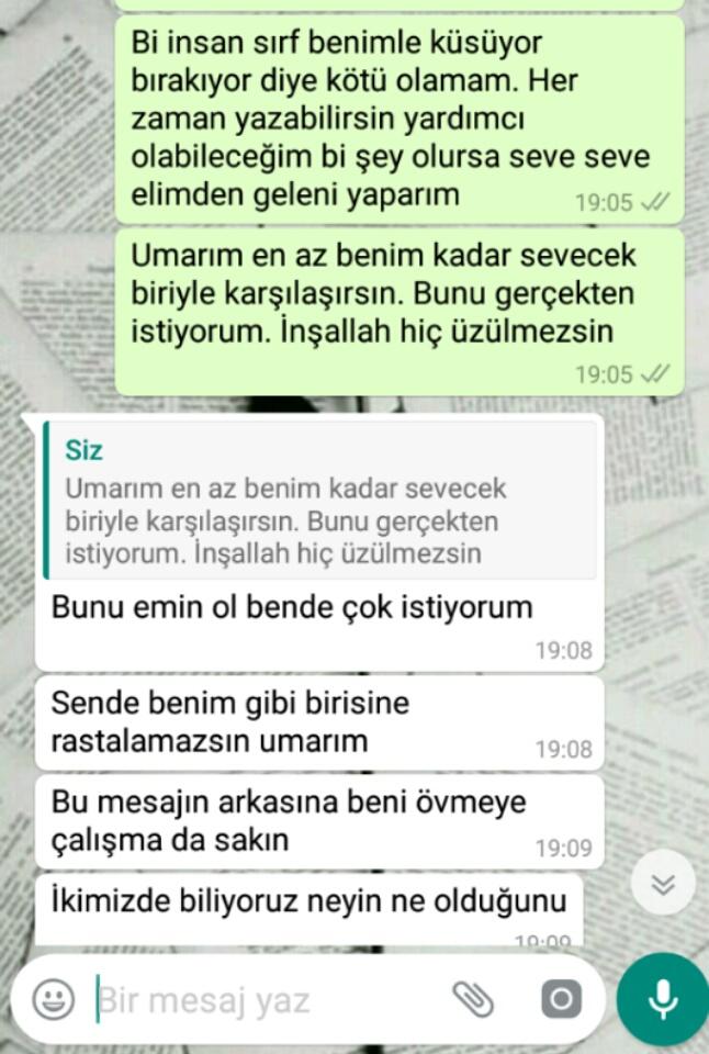 Sizce bir gün geri döner mi? Ss lere bakar mısınız?