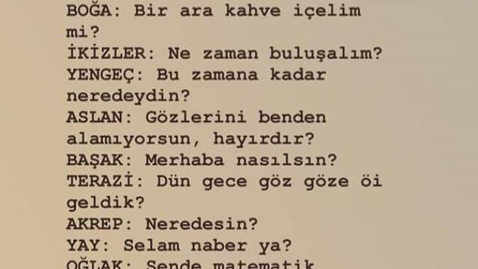 Burçların hoşlandıkları kşilere attıkları ilk mesajlar nelermiş :) :)?