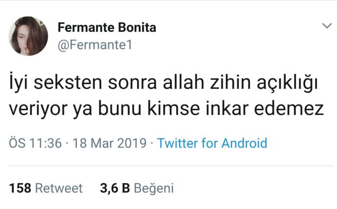 Twitter kullanan herkes sevişiyor mu?