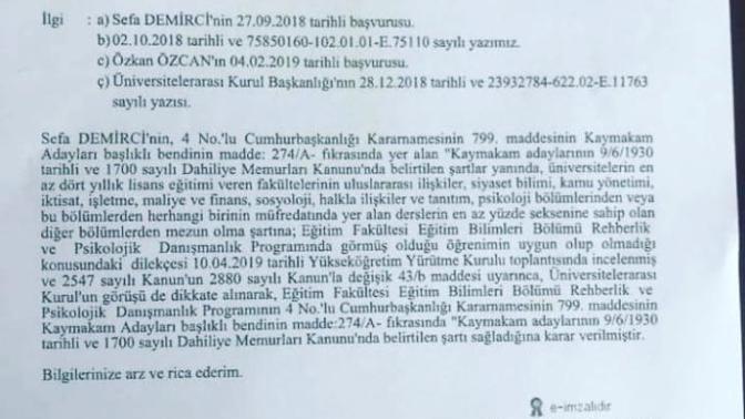PDR mezunlarının artık kaymakam olabilmesine nasıl bakıyorsunuz?