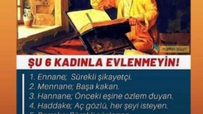 Sizce hangi tür kadınlarla evlenilmez?