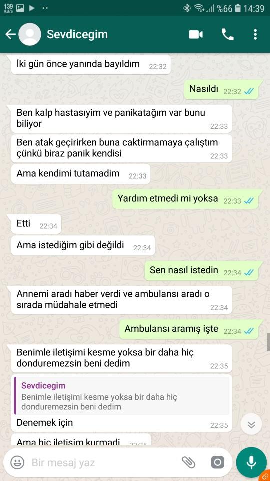 Dün moralimi bozacak şeyler duydum sevgilimin beni sevmedigini ögrendim benim onu mutlu ettigim icin benimleymiş mesajlar detayda?