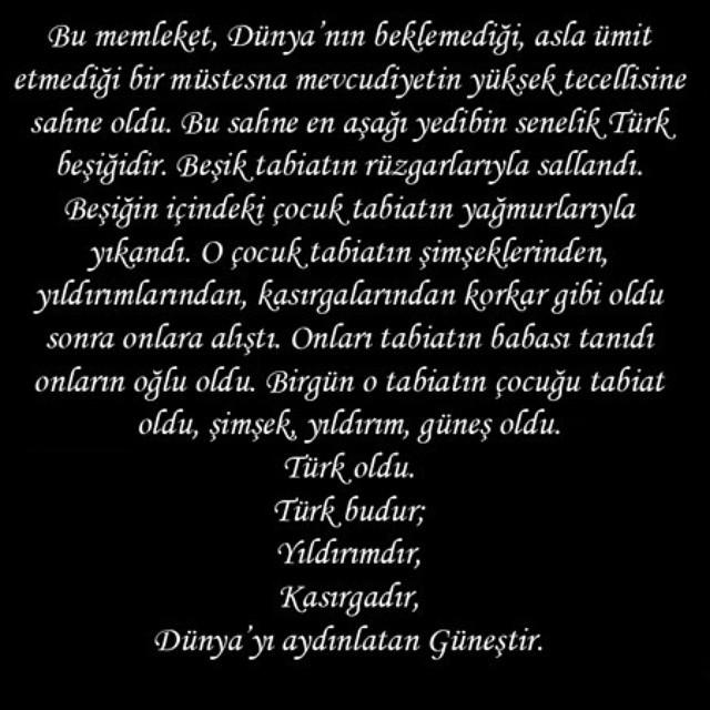 Bugün 3 mayıs Dünya Türkçülük Günü. Yeniden dünyaya gelsen yine Türk doğmak ister miydin? Türklük duygusu sana ne ifade ediyor?