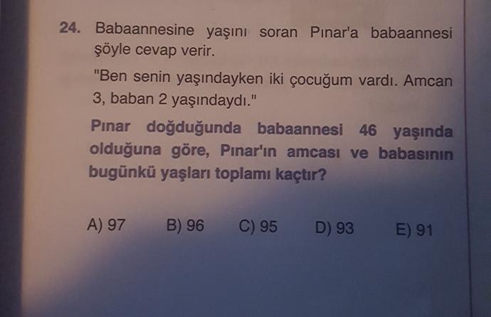 Bu nasıl bir soru bilen varmı?