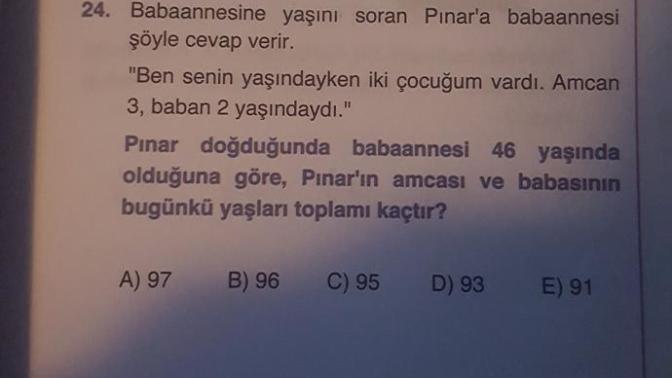 Bu nasıl bir soru bilen varmı?