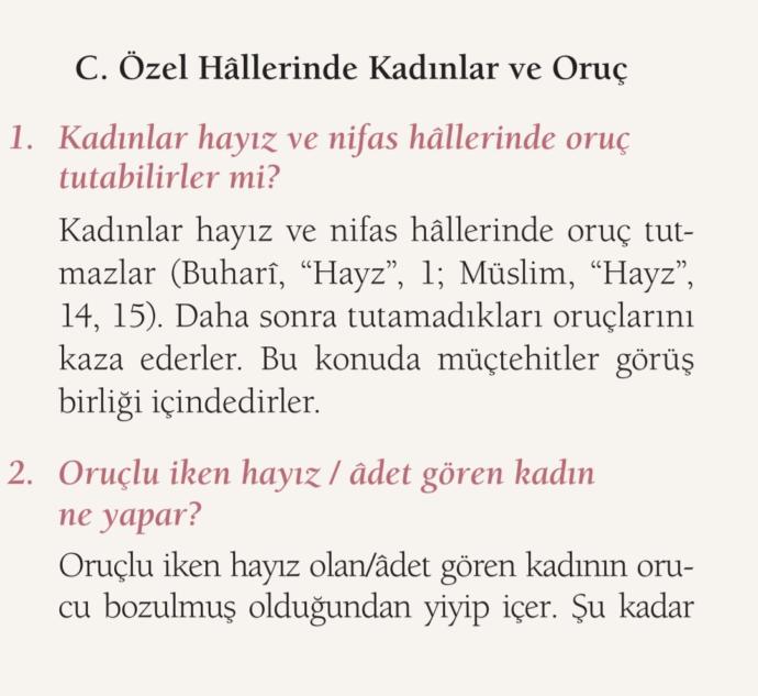 Regl olan kadın neden oruç tutamaz?