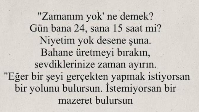 Sevdiklerinize yeteri kadar zaman ayırdığınızı düşünüyor musunuz? Zamanınızı iyi kullanabiliyor musunuz?