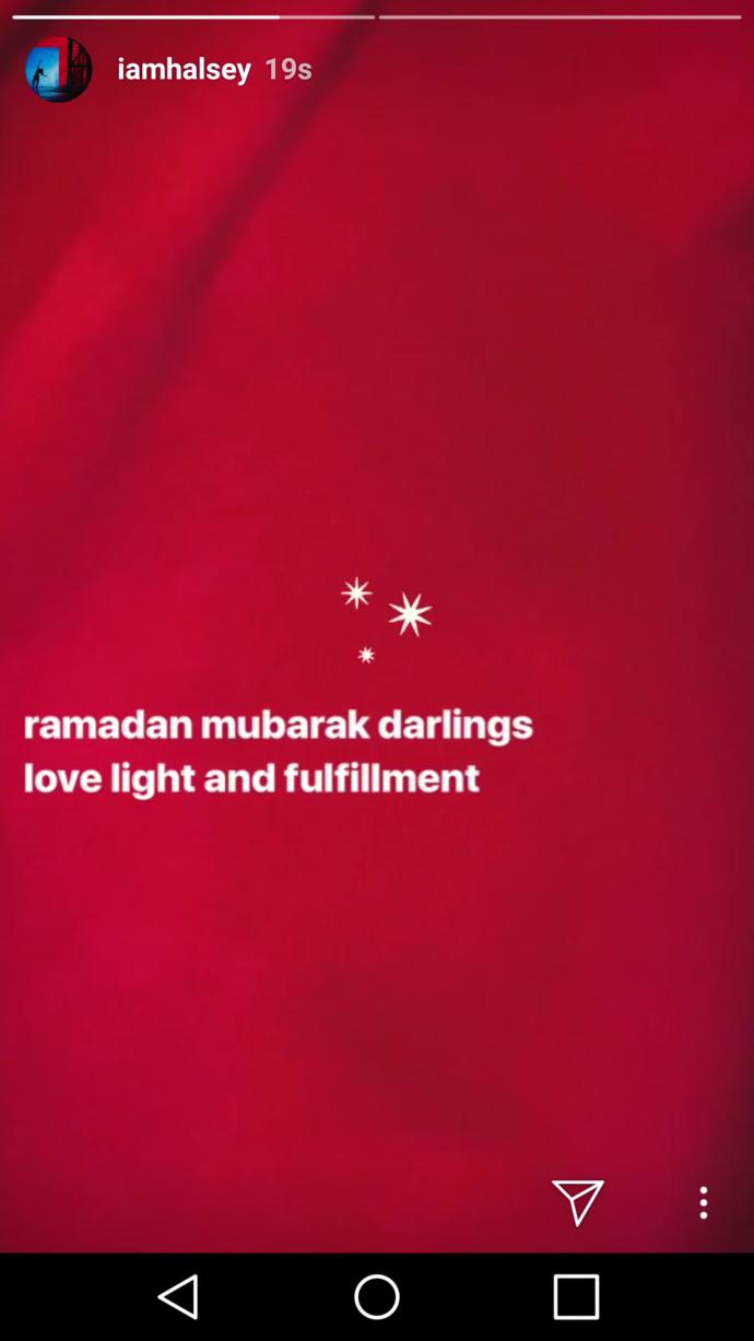 Halsey müslümanların ramazan bayramını mı kutladı? Bu mesajda ne demek istiyor?