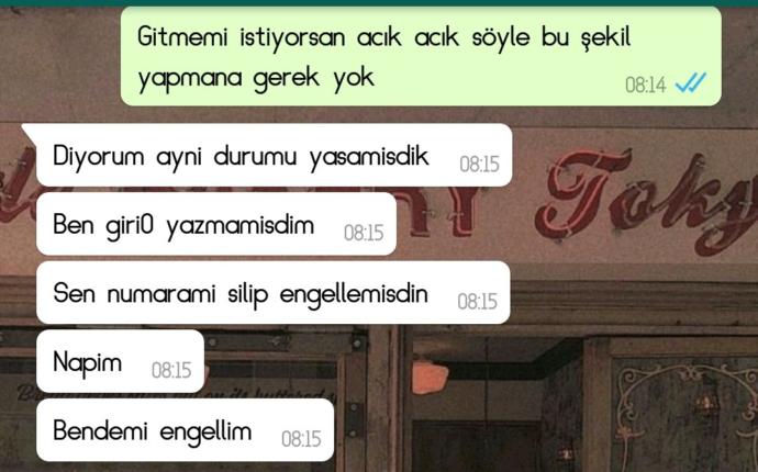 Sevgilim burnumu sürtmeye mi çalışıyor yoksa bahane ile ayrılmak mı istiyor sizce?