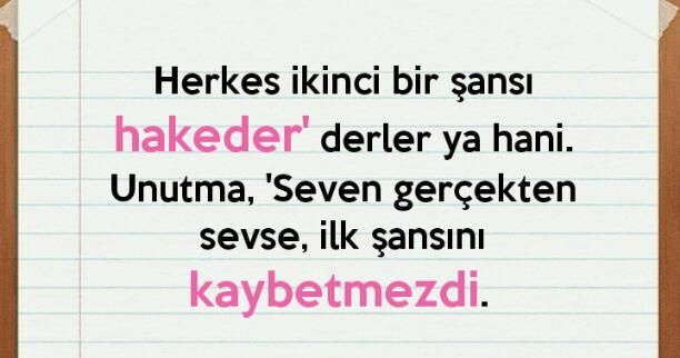 Herkes ikinci şansı hak eder mi?