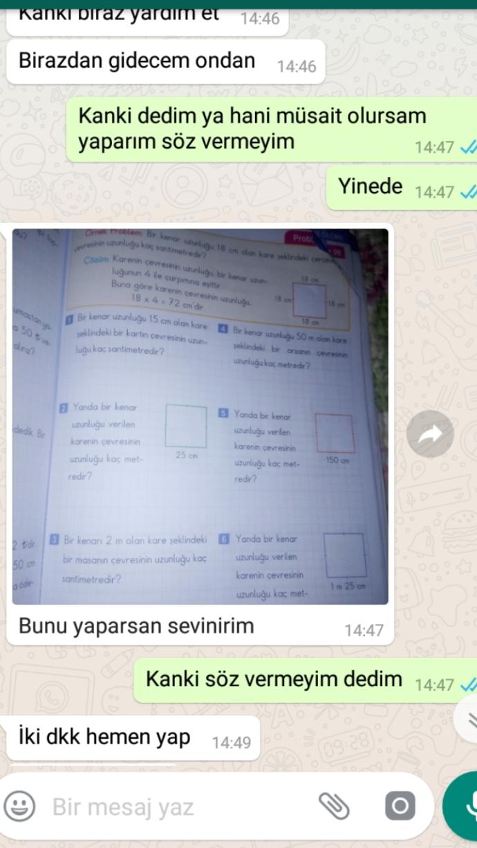 İstemediğim şeyi yaptırıyor ne yapmalıyım?