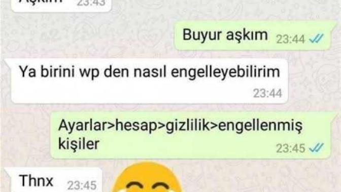Engellediğiniz birisi sizi engellese bu egosunu tatmin etmek için mi?