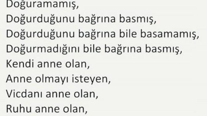Aranızda anne olan var mı?