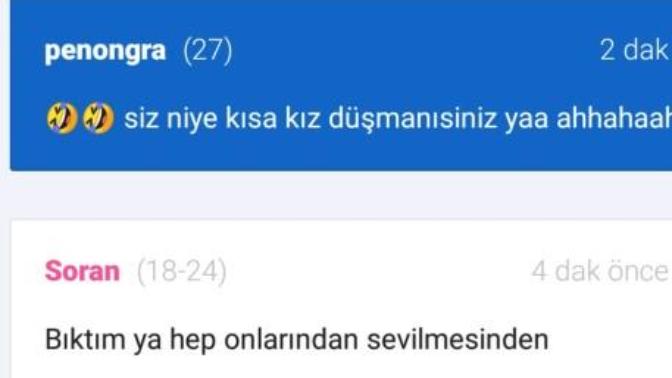 Sizce Uzun kızlar minnaklari neden kıskanıyo?