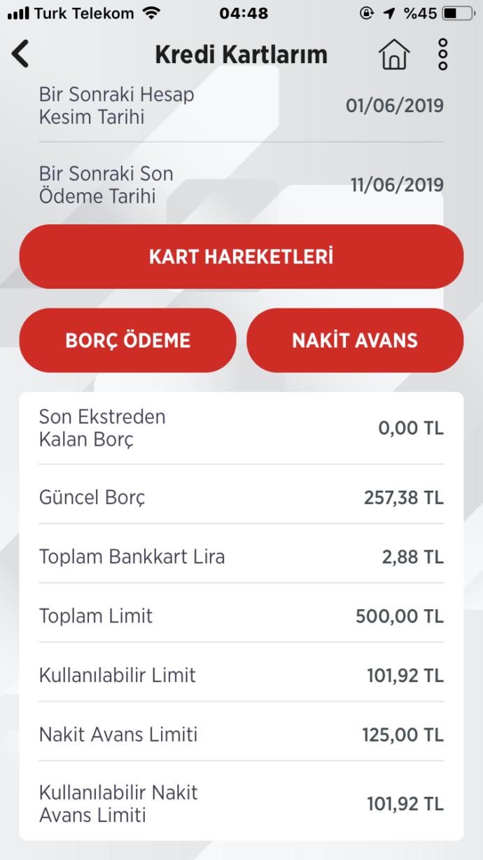 Kredi kartı limitim neden güncellenmedi?