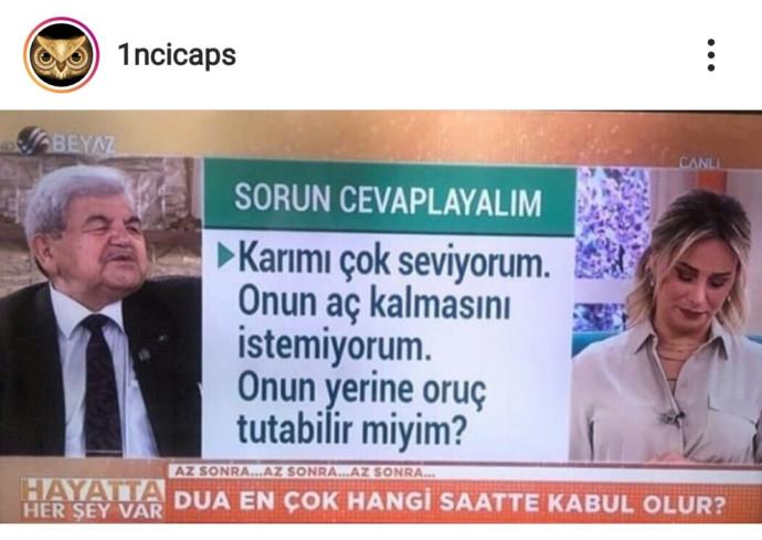Eşinizin/sevgilinizin yerine oruç tutar mısınız?