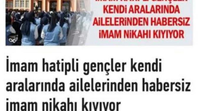 İmam hatipli gençler ailelerinden habersiz kendi aralarında nikah kıyıyor bu konuda ne düşünüyorsunuz?