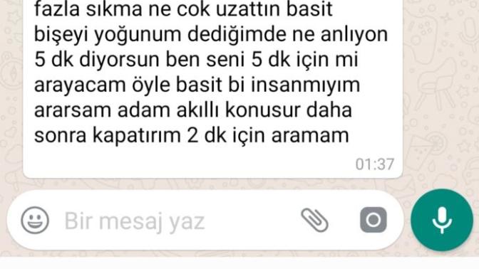 Kızlar böyle  bir  mesaj alsanız tepkiniz ne olur?