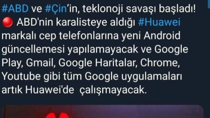 Bu konu hakkında bilgisi olan var mı? Huawei artık güncelleme olmayacak mı?
