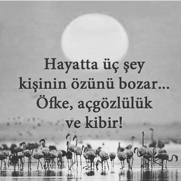Size göre insanı bozan üç şey nedir?