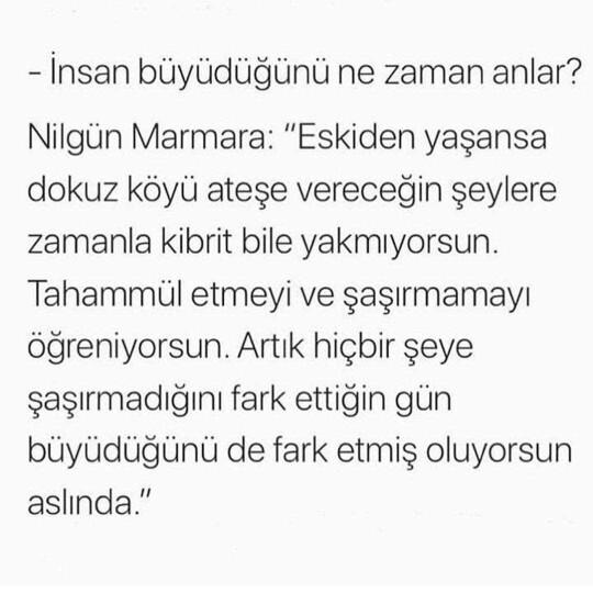 İnsan Büyüdüğünü Ne Zaman Anlar Siz Ne Zaman Büyüdüğünüzü Anladınız?