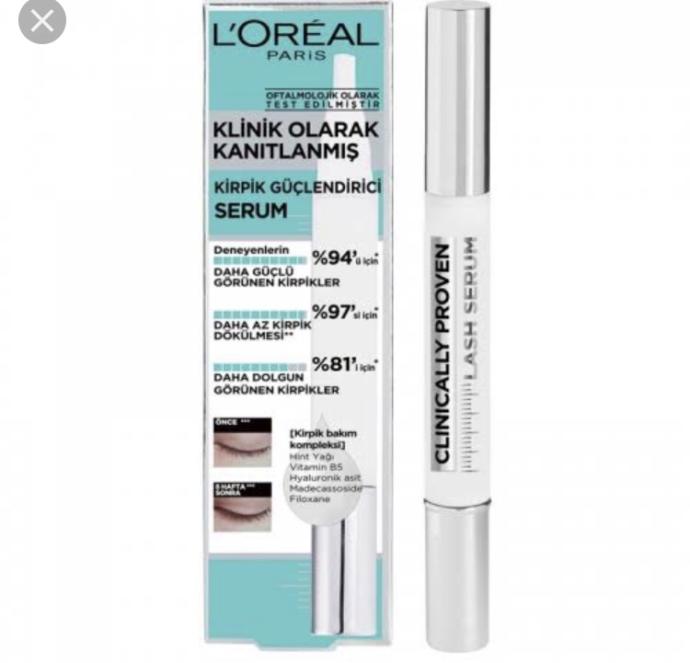 L’Oreal Paris kirpik güçlendirici serum?