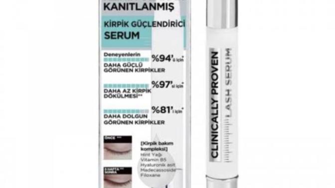 L’Oreal Paris kirpik güçlendirici serum?
