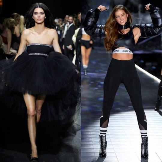 Kendall Jenner ile Barbara Palvin saç baş kavga etse kim kazanır?