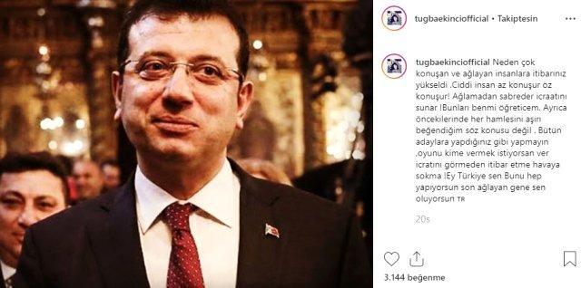 Tuğba Ekinci hakkında ne düşünüyorsunuz?