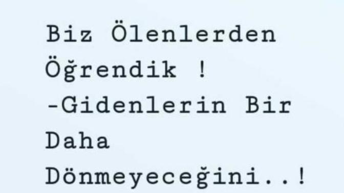 Giden geri döner mi?