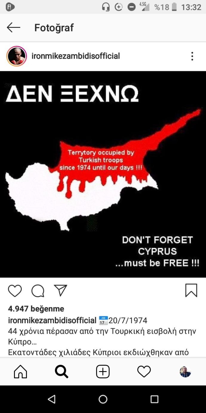 Türkleri sürekli aşagılamaya çalışan Yunanlı dövüşçü Mike Zambidis'e cevap verebilecek bir babağiyit çıkar mı sizce de?
