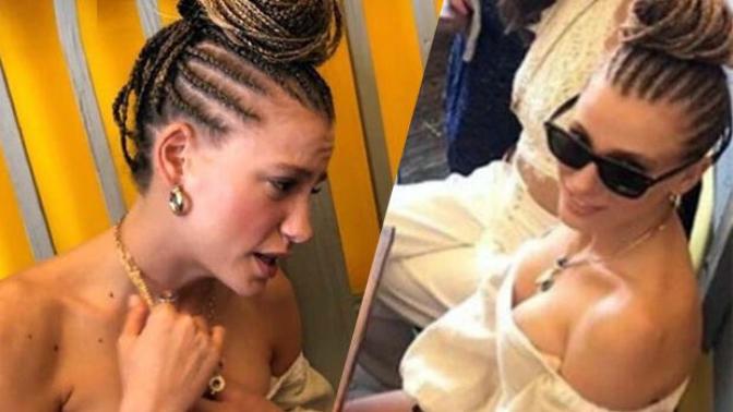 Serenay Sarıkaya'nın tatil saçı Afrika örgüsü, bu yaz çok popüler olur mu?
