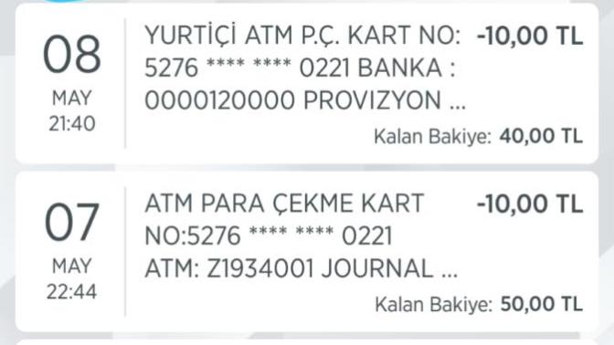 Ziraat mobil bankacılık ta hesabıma gönderilen tüm paraları Nasil dekontunu alabilirim?